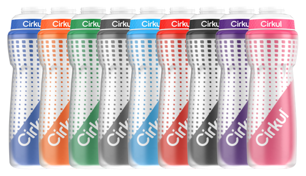 22oz. Insulated Squeeze Plastic Bottle  & Sport Lid