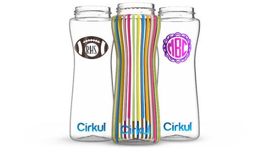 Custom 22oz. Plastic Bottle & Comfort Grip  Lid