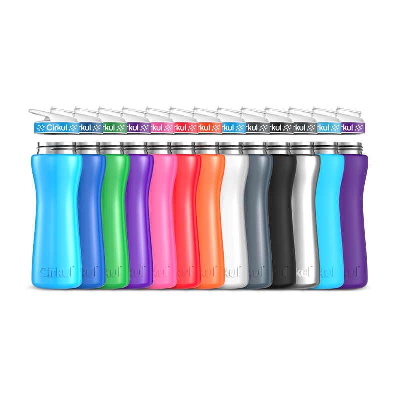 22oz. Stainless Steel Bottle & Comfort Grip  Lid