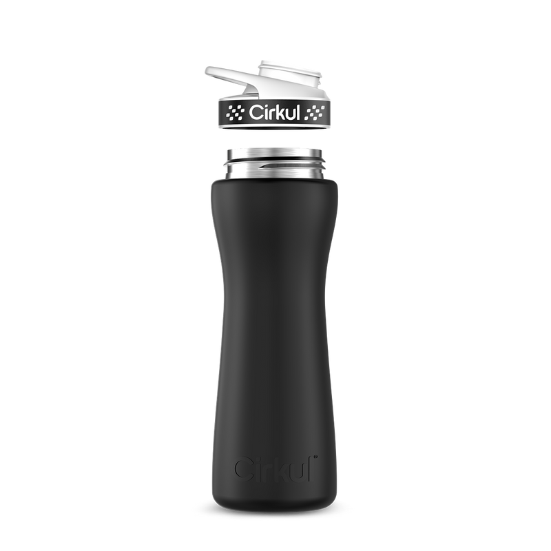 22oz. Stainless Steel Bottle & Comfort Grip  Lid