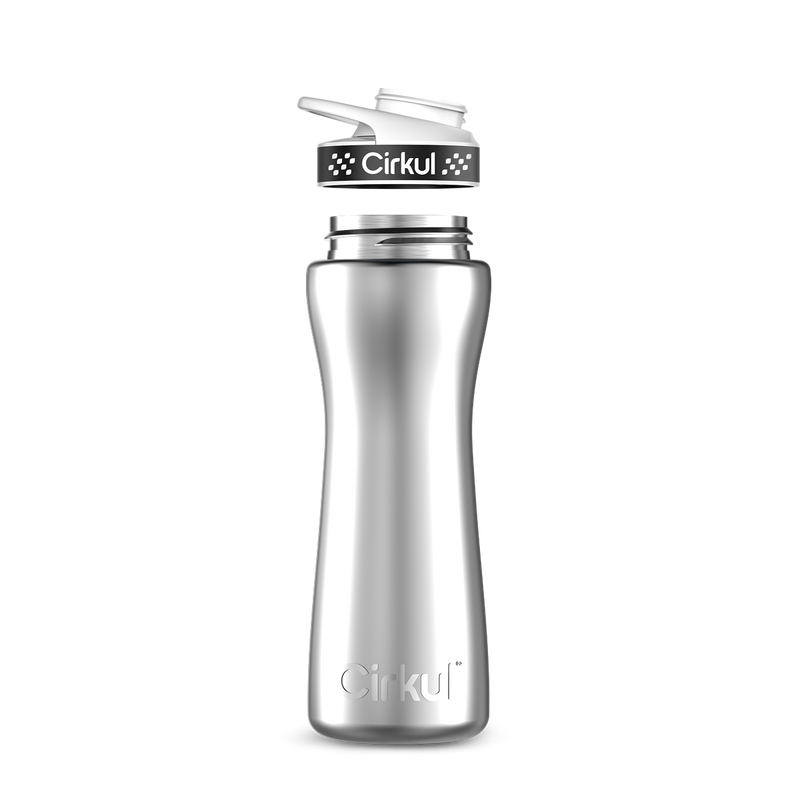 22oz. Stainless Steel Bottle & Comfort Grip  Lid