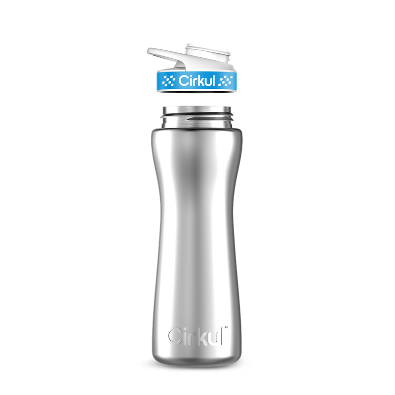 22oz. Stainless Steel Bottle & Comfort Grip  Lid
