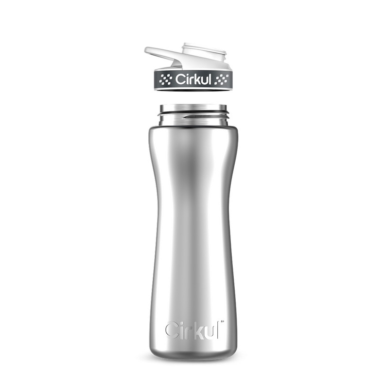 22oz. Stainless Steel Bottle & Comfort Grip  Lid