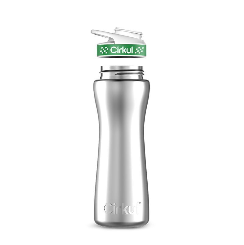 22oz. Stainless Steel Bottle & Comfort Grip  Lid