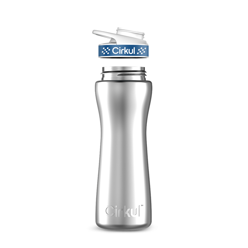 22oz. Stainless Steel Bottle & Comfort Grip  Lid