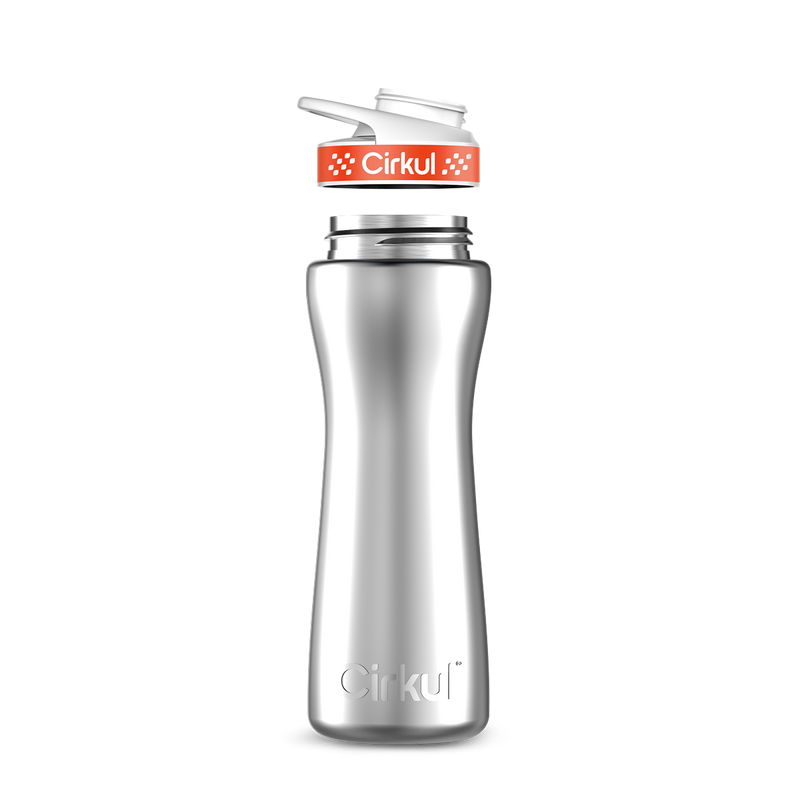 22oz. Stainless Steel Bottle & Comfort Grip  Lid
