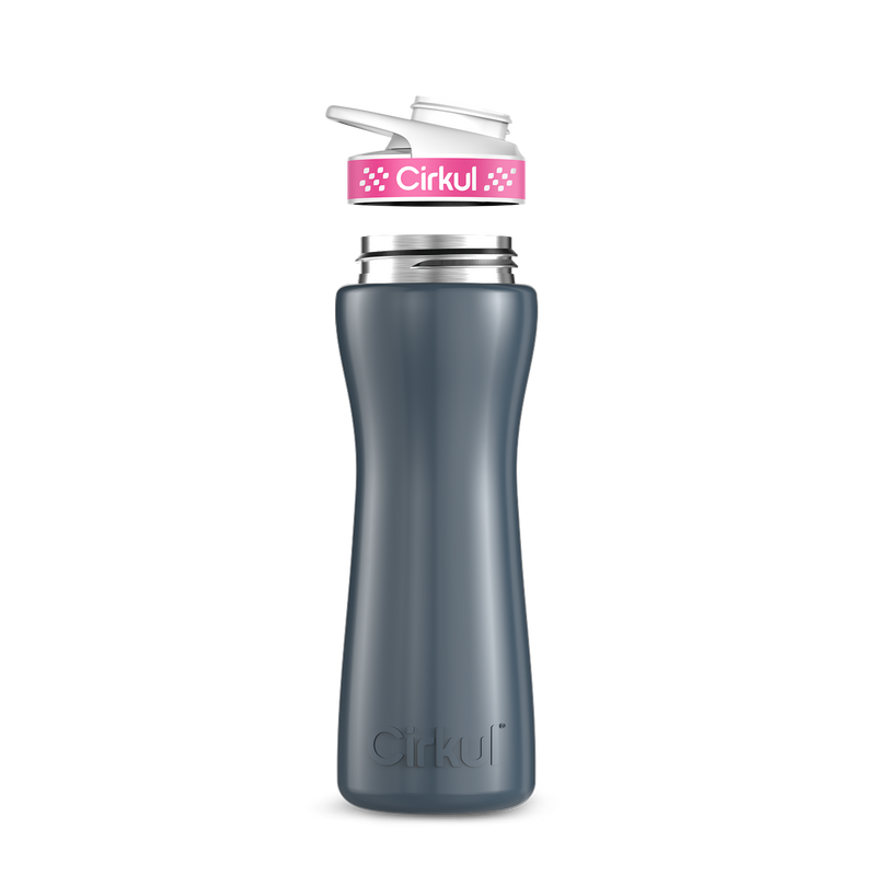 22oz. Stainless Steel Bottle & Comfort Grip  Lid