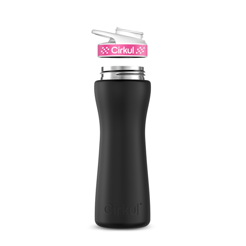 22oz. Stainless Steel Bottle & Comfort Grip  Lid