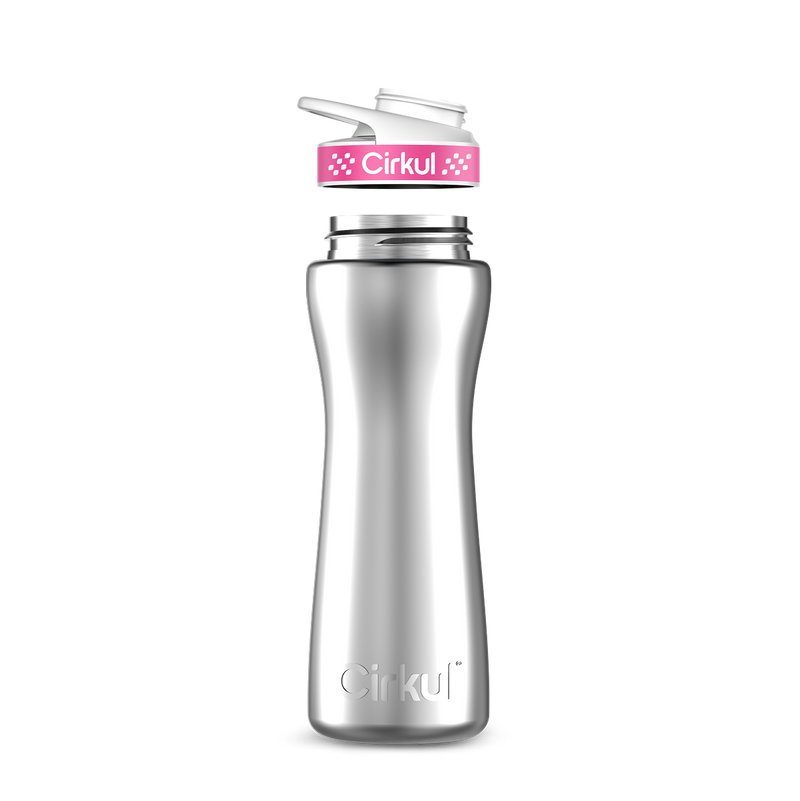 22oz. Stainless Steel Bottle & Comfort Grip  Lid