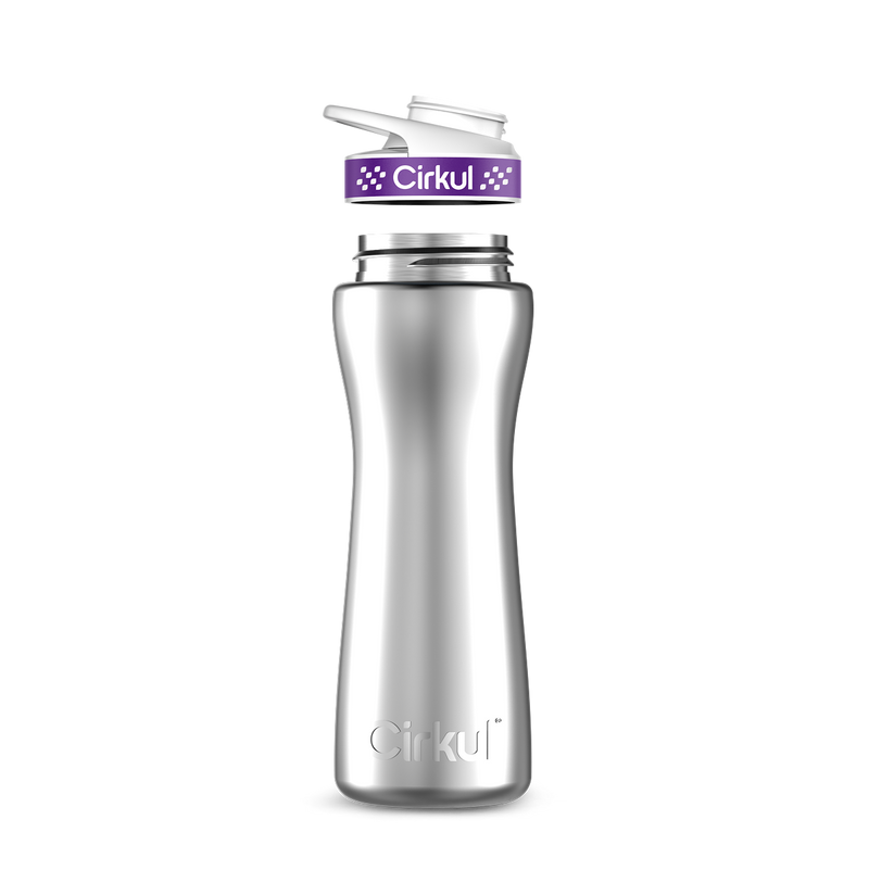 22oz. Stainless Steel Bottle & Comfort Grip  Lid