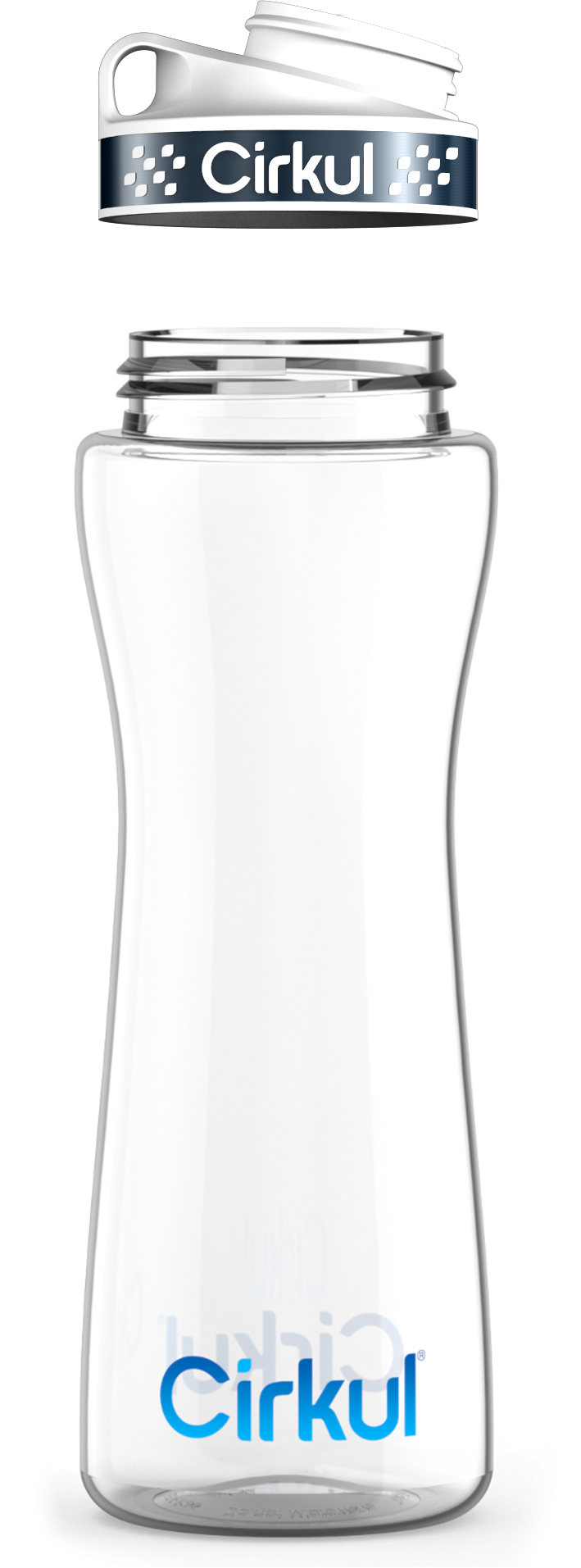 Custom 22oz. Plastic Bottle & Comfort Grip  Lid