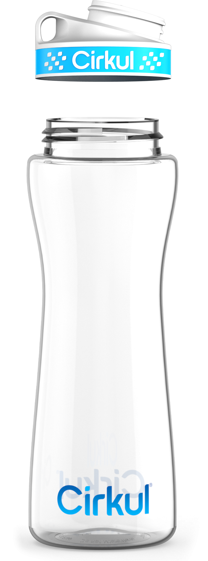 Custom 22oz. Plastic Bottle & Comfort Grip  Lid