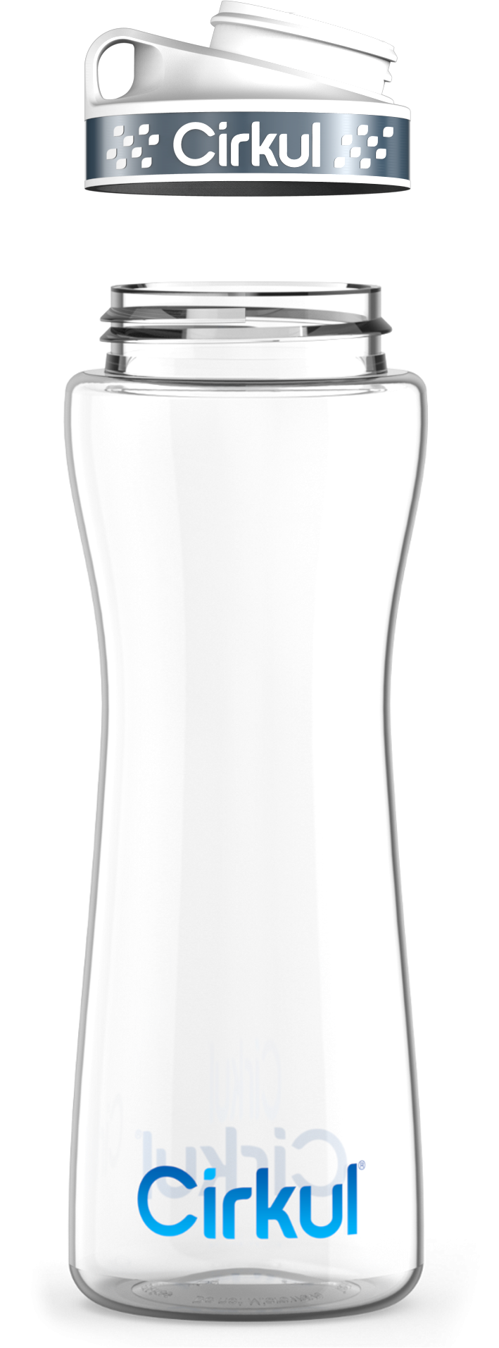 Custom 22oz. Plastic Bottle & Comfort Grip  Lid