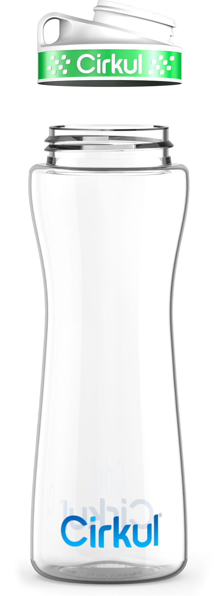 Custom 22oz. Plastic Bottle & Comfort Grip  Lid