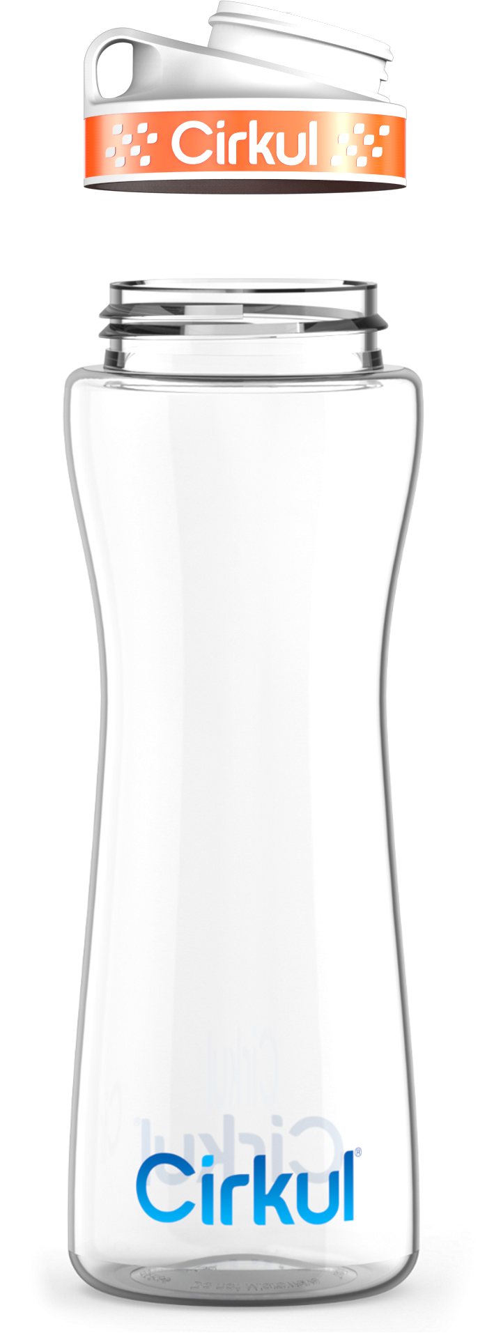 Custom 22oz. Plastic Bottle & Comfort Grip  Lid