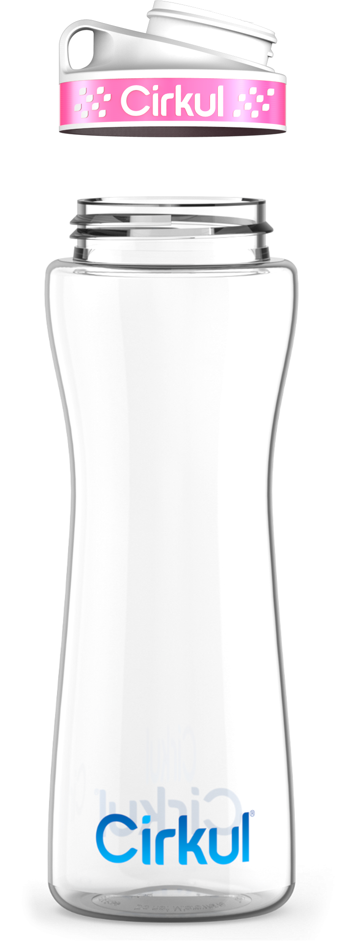 Custom 22oz. Plastic Bottle & Comfort Grip  Lid