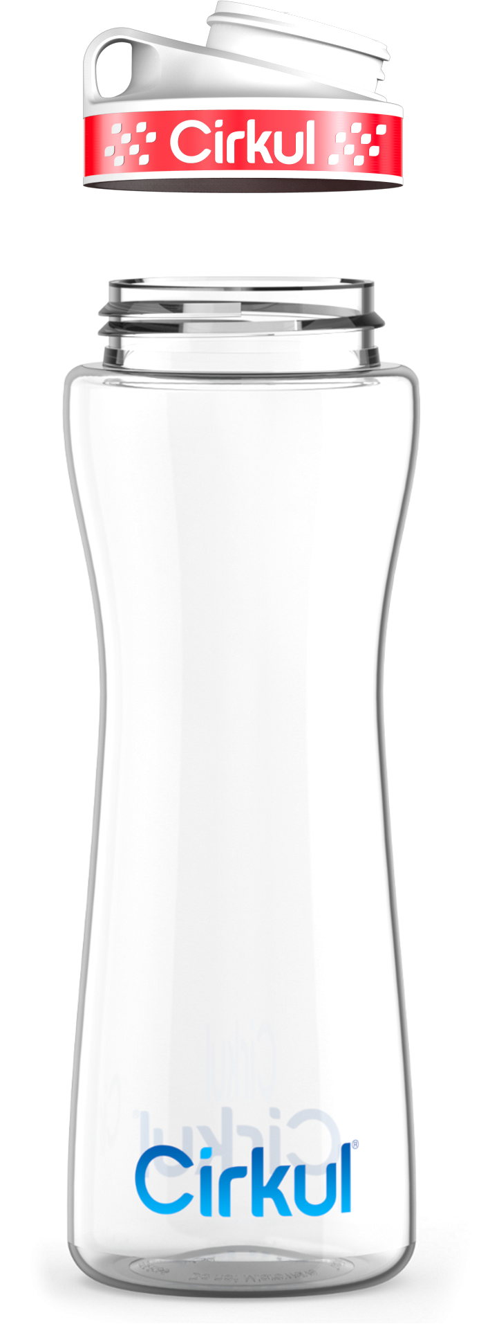 Custom 22oz. Plastic Bottle & Comfort Grip  Lid