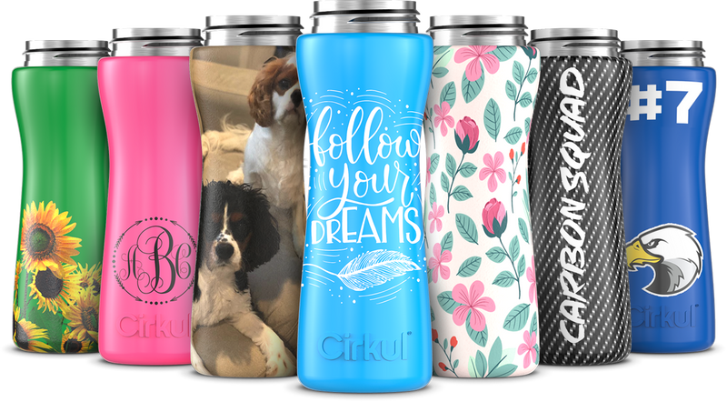 Custom 22oz. Stainless Steel Bottle & Comfort  Grip Lid